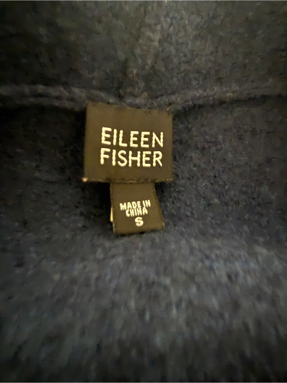 Eileen Fisher 100% Wool Snap Front Jacket – Navy Blue – Size Small - Picture 9 of 9